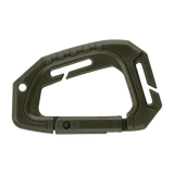 M-Tac Plast Taktisk Karabinhage med MOLLE-monteringspunkt og nøgleringhul, designet til nem gearfastgørelse, materiale: plast, længde: 9,3 cm.