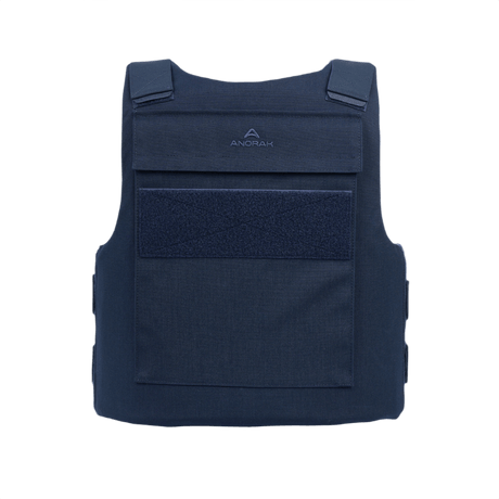Anorak Duty II Cover vest, ergonomisk design til politibetjente, lavet af CORDURA® og 3D SPACER Coolmax® for antibakterielle egenskaber.