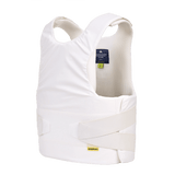Anorak Niobium® Concealable III Stik & Skudsikker Vest i hvidt rip-stop stof, designet til beskyttelse og diskretion under tøj.