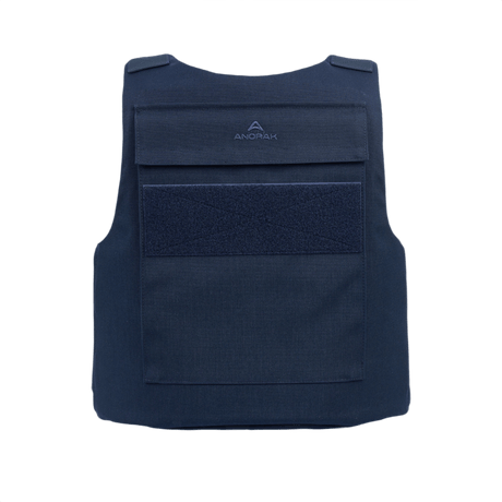 Anorak Rhodium® Duty I Stik & Skudsikker Vest, let og holdbar vest med level IIIA-beskyttelse i navy farve.