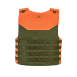 Anorak Shield I Cover i orange og olivengrøn farve, frontvisning