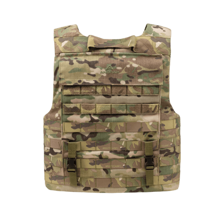 Anorak Tactical III Cover MultiCam® front view showcasing CORDURA® design and 3D SPACER Coolmax® fresh-foring for durability and breathability.