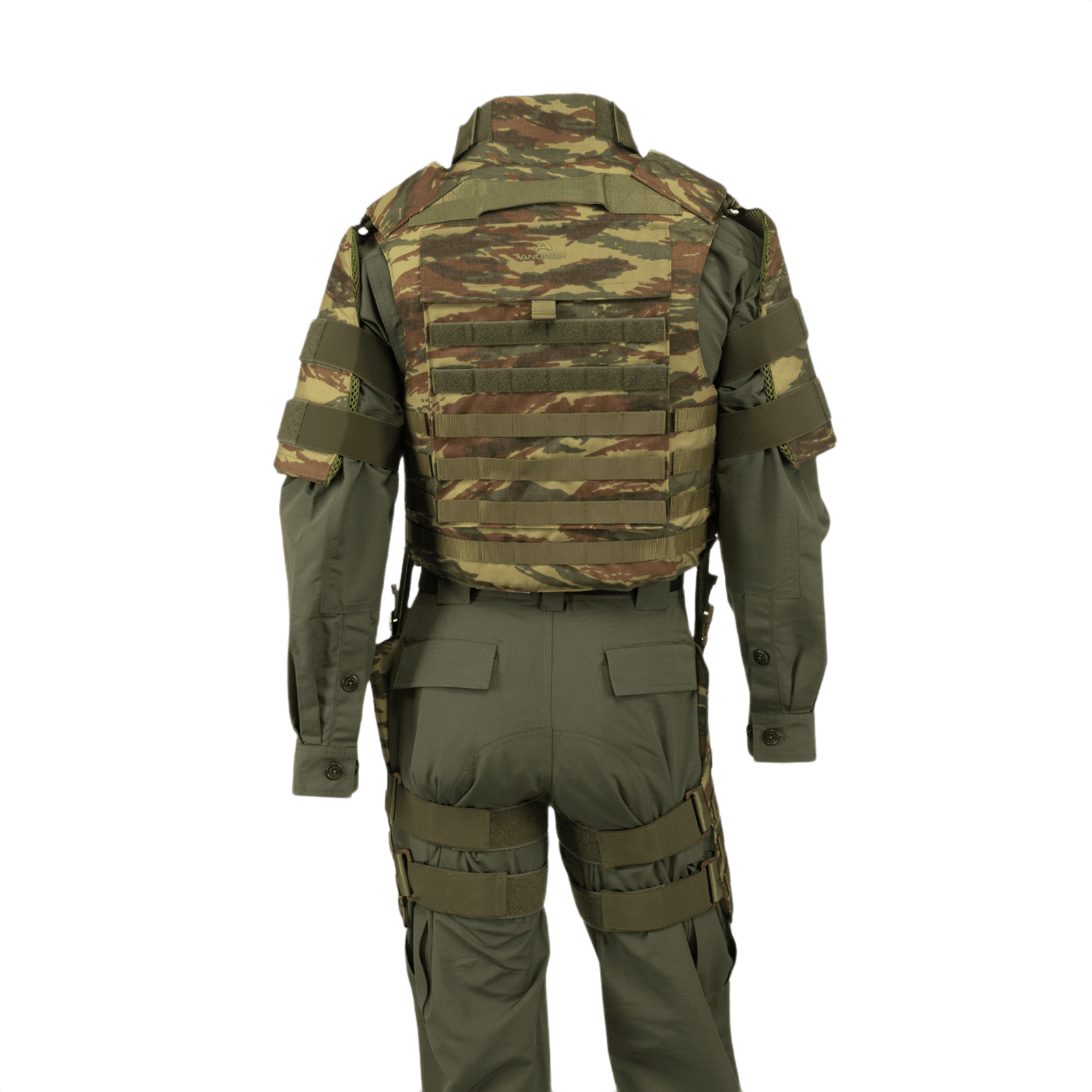 Anorak Tactical II – full set Cover med 360° PALS webbing i 1000D CORDURA®, ideel til politi, kystvagt og forsvar.