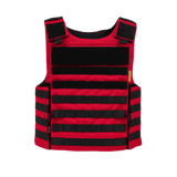 Anorak Titanium® Instructor I Stik & Skudsikker Vest, Level IIIA beskyttelse, ergonomisk design i rød og sort. Ideel til politi og forsvar.