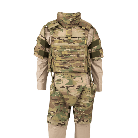 Anorak Titanium® Tactical II - full set MultiCam® softbody-vest med maksimal Level IIIA-beskyttelse i multicam-design.