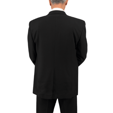 Anorak Topaz® VIP I Stiksikker Vest i sort, set bagfra, fremhæver dets usynlige design til kropsbeskyttelse ved lav synlighed.