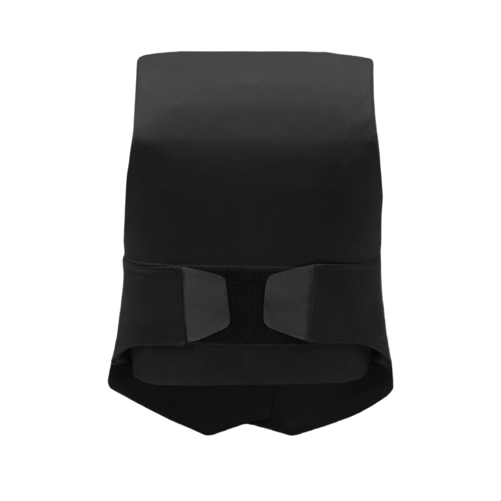 Anorak VIP I Cover - sort vest-cover med hook & loop lukning, designet til omfattende kropsdækning og lav synlighed under jakkesæt.