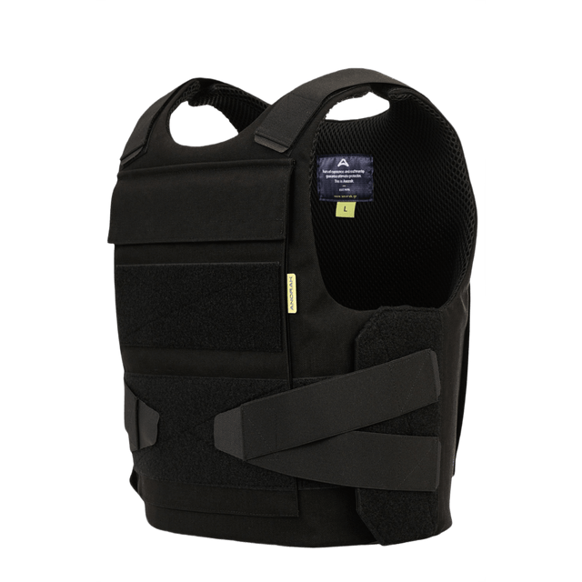 Anorak Chromium® Duty II Skudsikker Vest med Level IIIA beskyttelse i sort CORDURA® materiale, ideel til politibetjente.