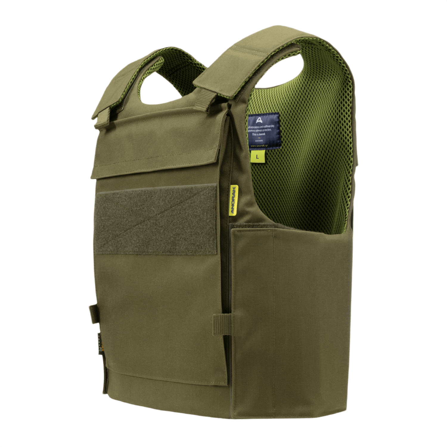 Anorak Rhodium® Duty IV Stik & Skudsikker Vest med level IIIA-beskyttelse og knivmodstand, designet til holdbarhed og komfort.