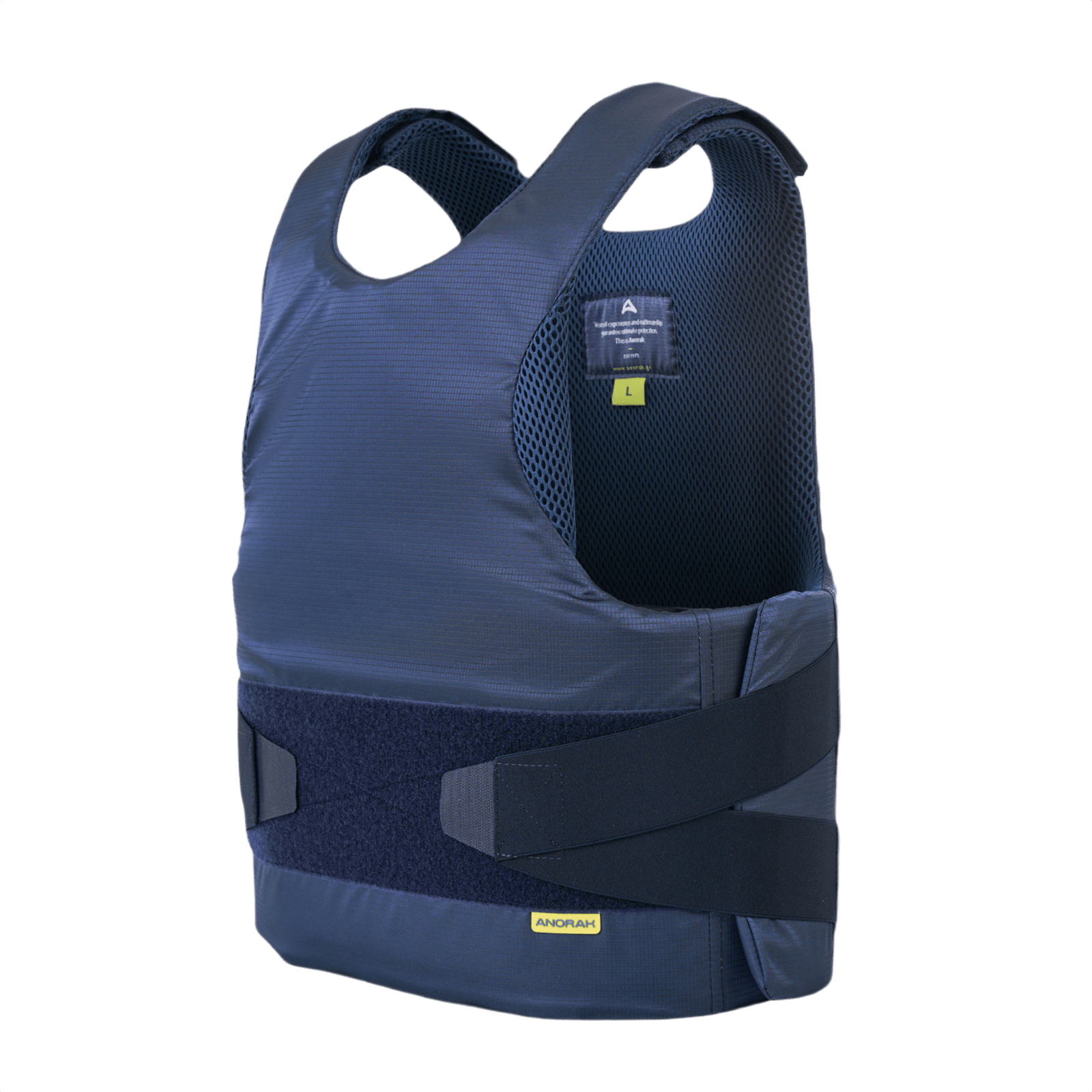 Anorak Topaz® Concealable III Stiksikker Vest, Level 1 beskyttelse, kniv- og spidssikker design, høj skjulbarhed, UD ARAMID plader.