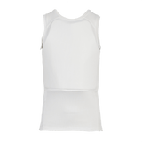 Anorak Undershirt II Cover i hvidt stof, designet til diskret bæring med THERMOCOOL™ og COOLMAX® for optimal temperaturregulering.