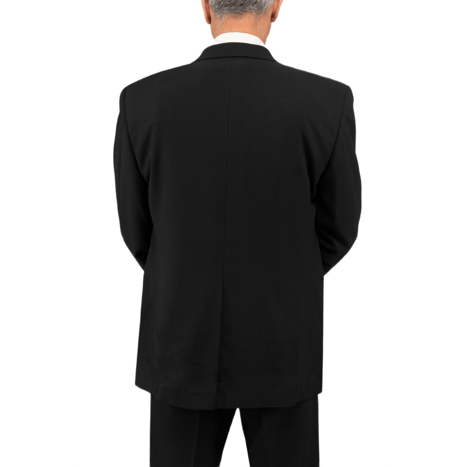 Anorak Rhodium® VIP I Stik & Skudsikker Vest set bagfra, designet til lav synlighed og komfort i et jakkesæt-udseende.