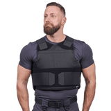 EA Impact - NIJ Level IV Bundle - Skud & Stiksikker Vest i sort med Level IV traumeplader, komplet beskyttelse, vist i galleri position 1.