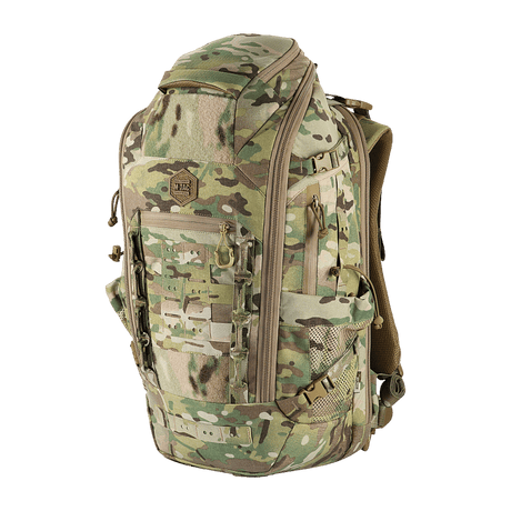 M-Tac Rygsæk Gen. III Elite – Small i camouflagedesign med ergonomisk stil, lavet af slidstærk Cordura materiale, udstyret med MOLLE system