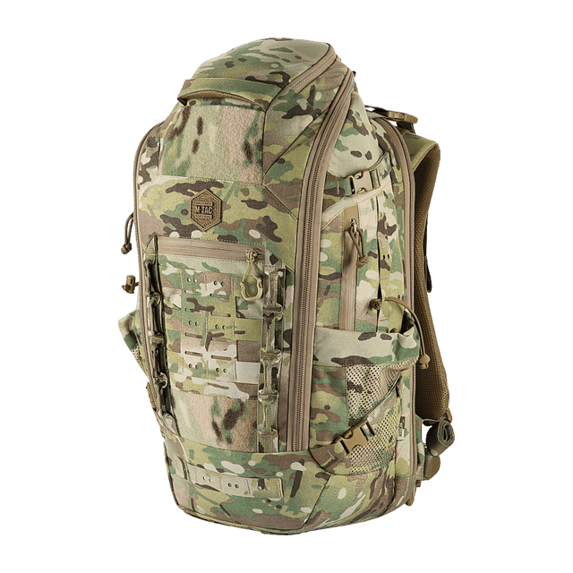 M-Tac Rygsæk Gen. III Elite – Small i camouflagedesign med ergonomisk stil, lavet af slidstærk Cordura materiale, udstyret med MOLLE system