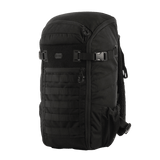 M-Tac Rygsæk Gen. II Elite – Small. Sort rygsæk med MOLLE-paneler, sidelommer og kompressionsremme til praktisk pakning.