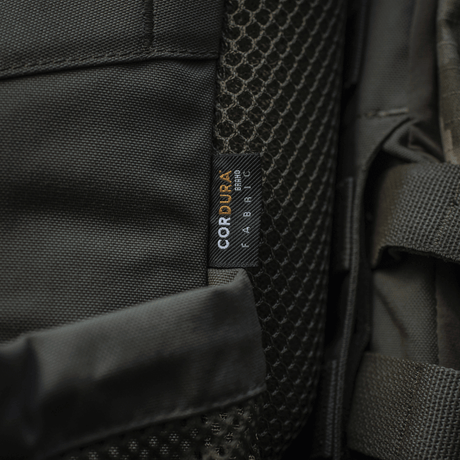 Detalje af M-Tac Rygsæk Gen. II Elite – Small med Cordura-stof og mesh-design for holdbarhed og komfort.