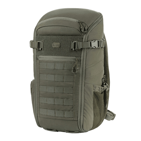 M-Tac Rygsæk Gen. II Elite – Small, åbner som en kuffert med MOLLE-paneler og mesh-lommer til sikker opbevaring.
