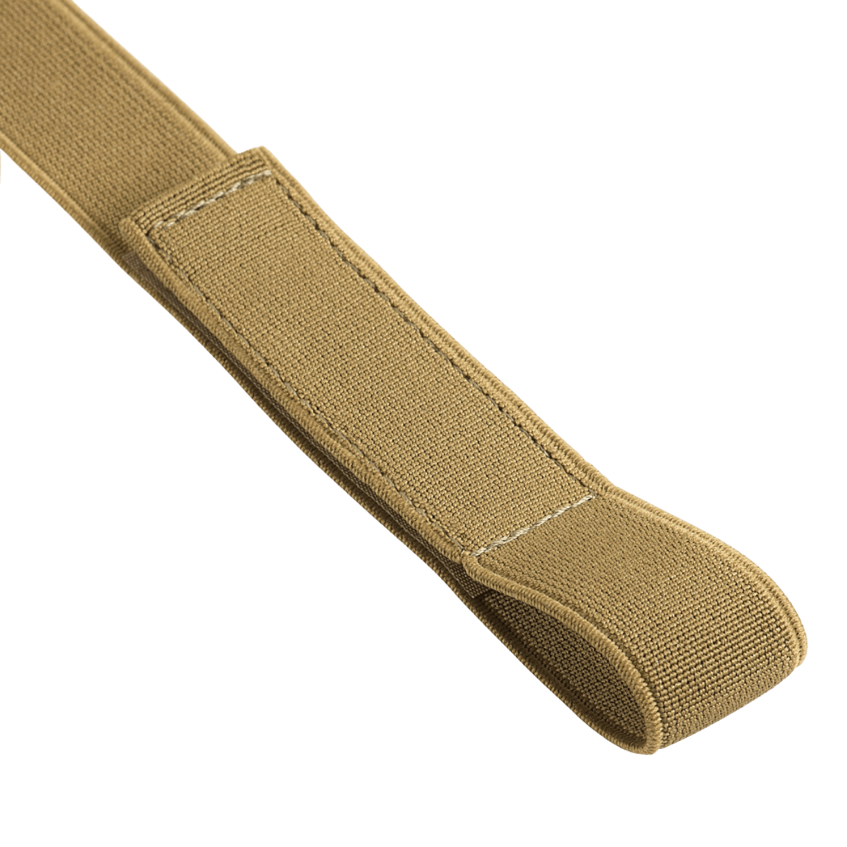 Brune elastiske seler fra M-Tac med velcro-klap, der sikrer hurtig montering, M-Tac Elastiske Selestropper L7 til arktiske vinterbukser.