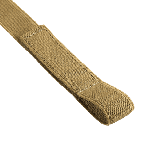 Brune elastiske seler fra M-Tac med velcro-klap, der sikrer hurtig montering, M-Tac Elastiske Selestropper L7 til arktiske vinterbukser.