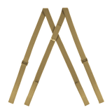 Alt Tag: M-Tac Elastiske Selestropper L7 til arktiske vinterbukser, justerbar højde og velcroklap, ekstra stabilitet bagpå.