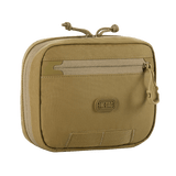 M-Tac organizer pouch Elite i tan farve med M.O.L.L.E.-system til førstehjælpsudstyr og EDC-sæt. Optimal til taktisk brug.