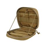 M-Tac organizer pouch Elite åben universel taske til førstehjælpsudstyr og EDC-sæt med M.O.L.L.E.-system på indersiden, 90 grader åben