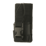 M-Tac Radio Pouch Motorola 4400/4800 med MOLLE-kompatibilitet, sort designet radiotaske med let adgang til radio kontroller.