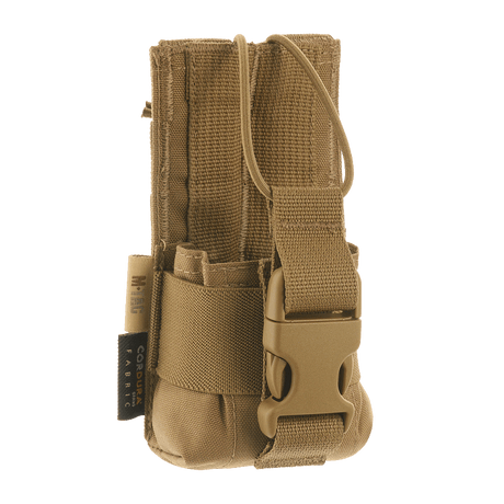 M-Tac Radio Pouch Motorola 4400/4800 designet til nem adgang og kompatibilitet med MOLLE-systemet i sandfarvet materiale