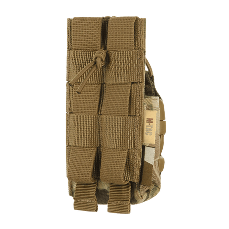 M-Tac Radio Pouch Motorola 4400/4800 i brun MOLLE-design til let adgang og montering af bærbar radio. Kompatibel med WJ hardware.