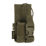 M-Tac Radio Pouch Motorola 4400/4800 kompatibel med MOLLE-system, nem adgang til kontrolknapper, holdbar taske i grøn farve.