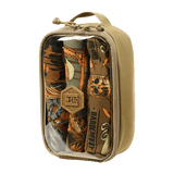 M-Tac Utility Organizer Transparent Elite Small Gen. II i slidstærk Cordura med gennemsigtigt PVC-frontpanel. Velegnet til EDC-udstyr.