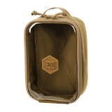 M-Tac Utility Organizer Transparent Elite Small Gen. II i robust Cordura 500D, ideel til EDC-udstyr og våbentilbehør, 22x14 cm.