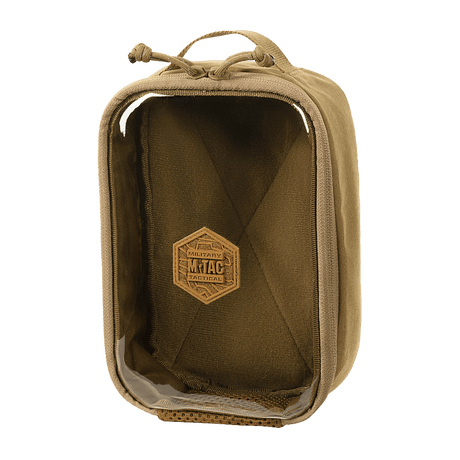 M-Tac Utility Organizer Transparent Elite Small Gen. II i robust Cordura 500D, ideel til EDC-udstyr og våbentilbehør, 22x14 cm.
