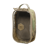 M-Tac Utility Organizer Transparent Elite Small Gen. II i holdbart Cordura 500D med gennemsigtigt PVC frontpanel til EDC-udstyr.