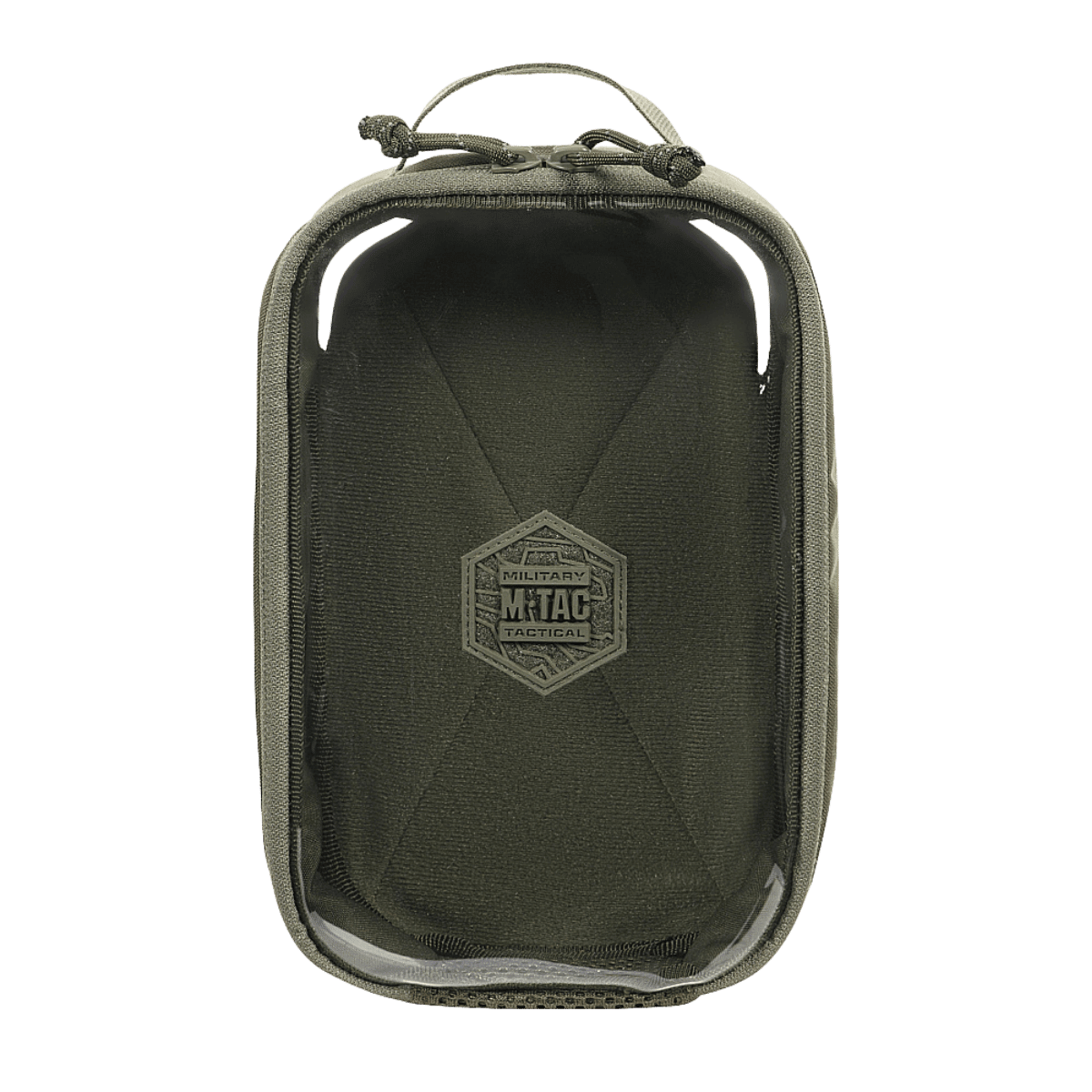 M-Tac Utility Organizer Transparent Elite Small Gen. II i slidstærkt Cordura 500D, ideel til EDC-udstyr og våbentilbehør.