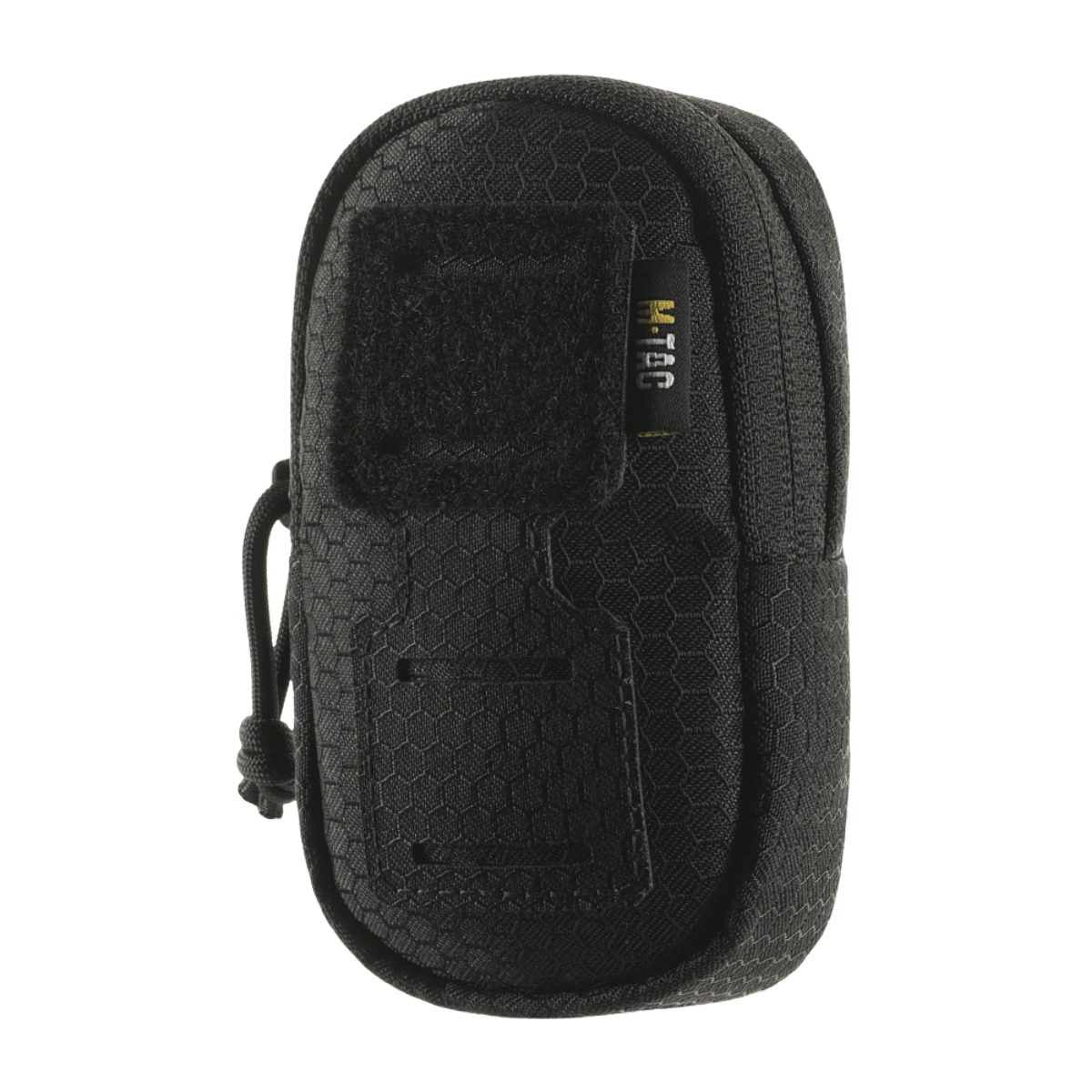 Sort M-Tac PC Utility Taske Elite Hex til hurtig adgang med MOLLE-system. Lavet af robust Cordura HEX for holdbarhed og stil.