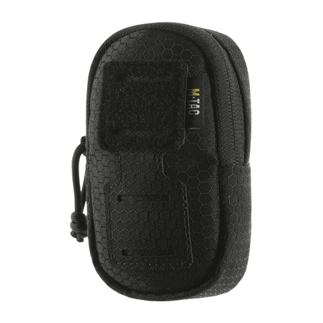 Sort M-Tac PC Utility Taske Elite Hex til hurtig adgang med MOLLE-system. Lavet af robust Cordura HEX for holdbarhed og stil.