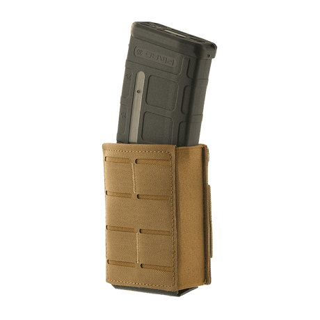 M-Tac Magasinlomme med Elastik (10 cm) Laser Cut til AR-15 magasin, kompakt og moderne design, Kydex og elastiske sideindsatser.