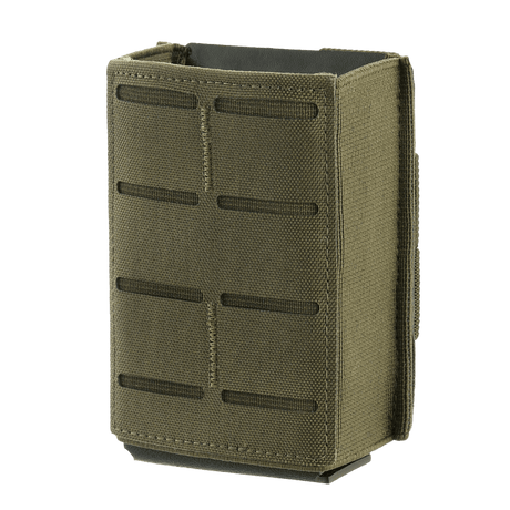 M-Tac Magasinlomme med Elastik (10 cm) Laser Cut i olivengrøn farve, ideel til AR-15 magasiner, med moderne teknologi og Kydex indsats.