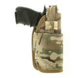 M-Tac Universal Taktisk Hylster Elite Højre i lamineret Cordura 500D, justerbar til Glock 17 og andre pistoler, med MOLLE-interface