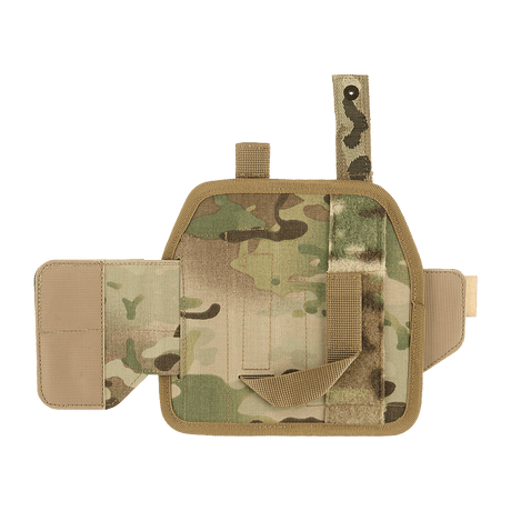 M-Tac Universal Taktisk Hylster Elite Højre i lamineret Cordura 500D med justerbar strop og Velcro-lås, set fra siden.