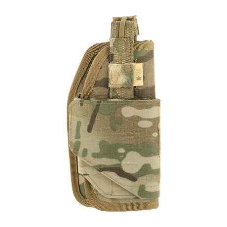 M-Tac Universal Taktisk Hylster Elite Højre i lamineret Cordura 500D med MOLLE-interface, justerbar og sikker pasform til de fleste pistoler.