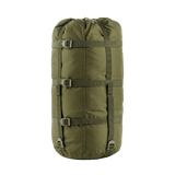 M-Tac Kompressionspose i slidstærkt nylon, ideel til opbevaring, med kompressionsstropper til pladsbesparing. Vandafvisende og robust design.