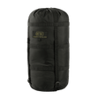 M-Tac Kompressionspose i sort nylon med kompressionsstropper, ideel til beskyttelse mod fugt og pladsbesparelse under transport.