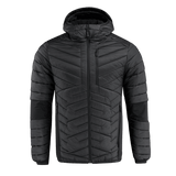 M-Tac Space Armor Jakke Gen.II i sort, letvægts og varm, med G-Loft isolering og funktionelle designelementer som hætte og supplex-elastik.