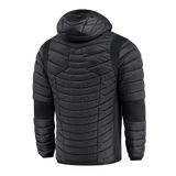 M-Tac Space Armor Jakke Gen.II set bagfra, let og varm jakke med høj beskyttelse og G-Loft isolering, sort farve.