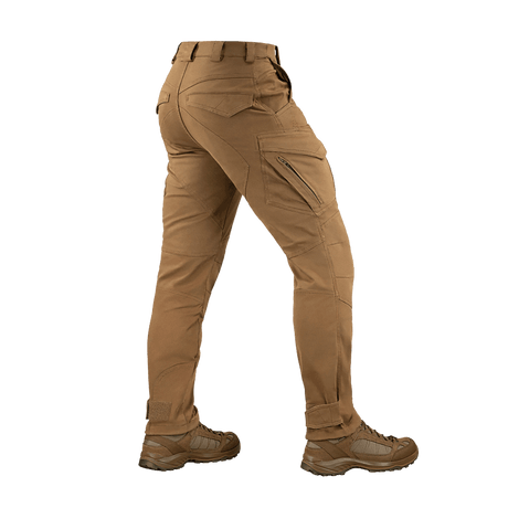 M-Tac Bukser Aggressor Gen.II Vintage i kraftigt bomuldsstof med vintage-finish, set fra siden, ideel til både mark og hverdag.
