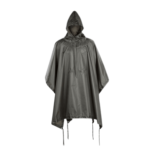 M-Tac Poncho i vandtæt materiale med hætte til udendørs brug.