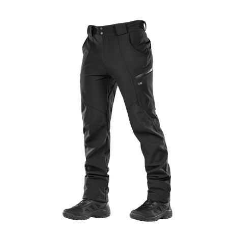 M-Tac Bukser Soft Shell Vinter til koldt vejr, med fleecefor og forstærket bagparti, ideel til efterår og vinter.